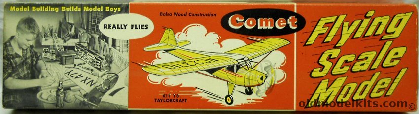 Comet Taylorcraft - 54 Inch Wingspan - Coca-Cola Bottle Issue, Y8-129 plastic model kit